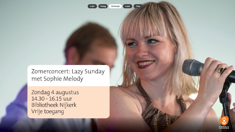 Zomerconcert: Lazy Sunday met Sophie Melody